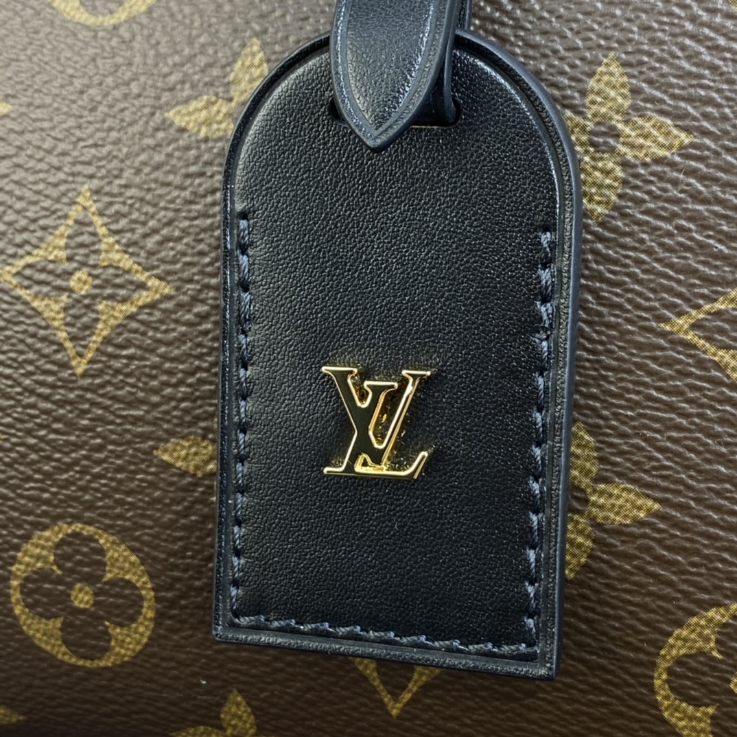 Louis Vuitton PETITE MALLE SOUPLE Handbag Monogram M45571 Black